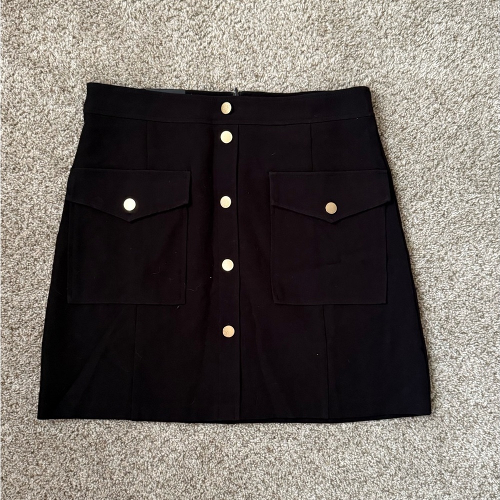 Banana Republic Black Skirt with Gold Accents